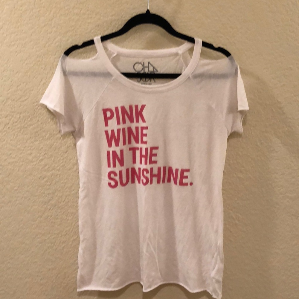 Never Worn! Chaser Pink Wine in the Sunshine tee S